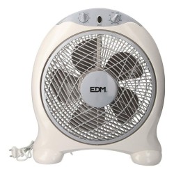 Ventilateur de Bureau EDM Blanc Gris 45 W 38