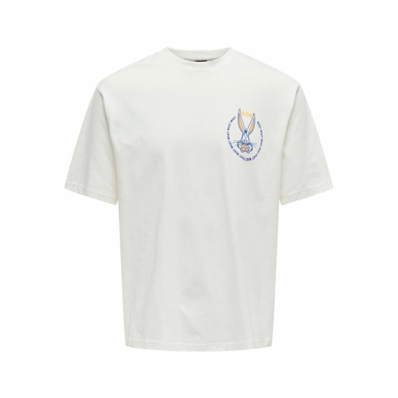 T-shirt à manches courtes homme Only & Sons Onslooney Rlx Blanc