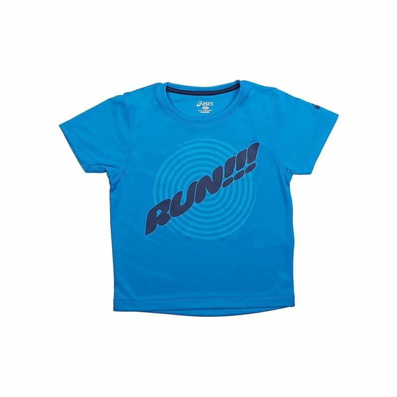 T shirt à manches courtes Enfant Asics Run Bleu