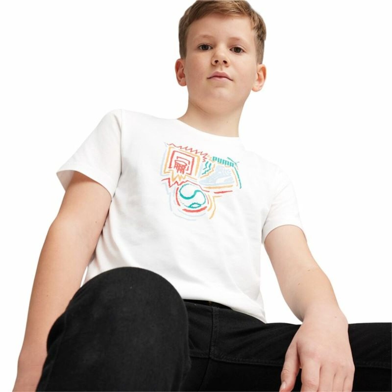 T shirt à manches courtes Enfant Puma GRAPHICS