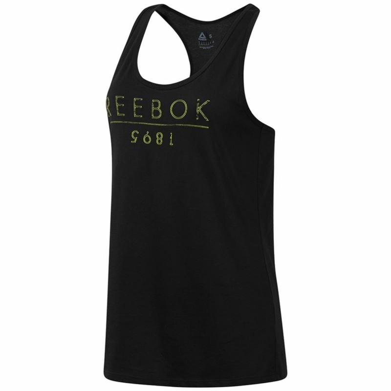 Maillot de Corps sans Manches pour Femme Reebok 1895 Race Noir