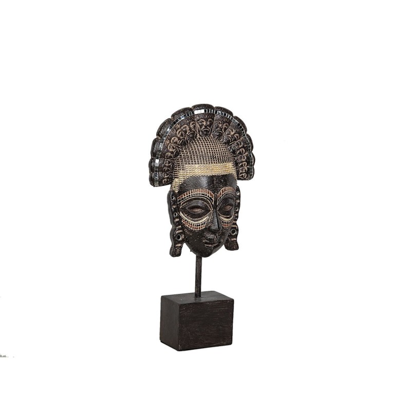 Figurine Décorative Romimex Doré Africaine 20 x 39 x 10 cm