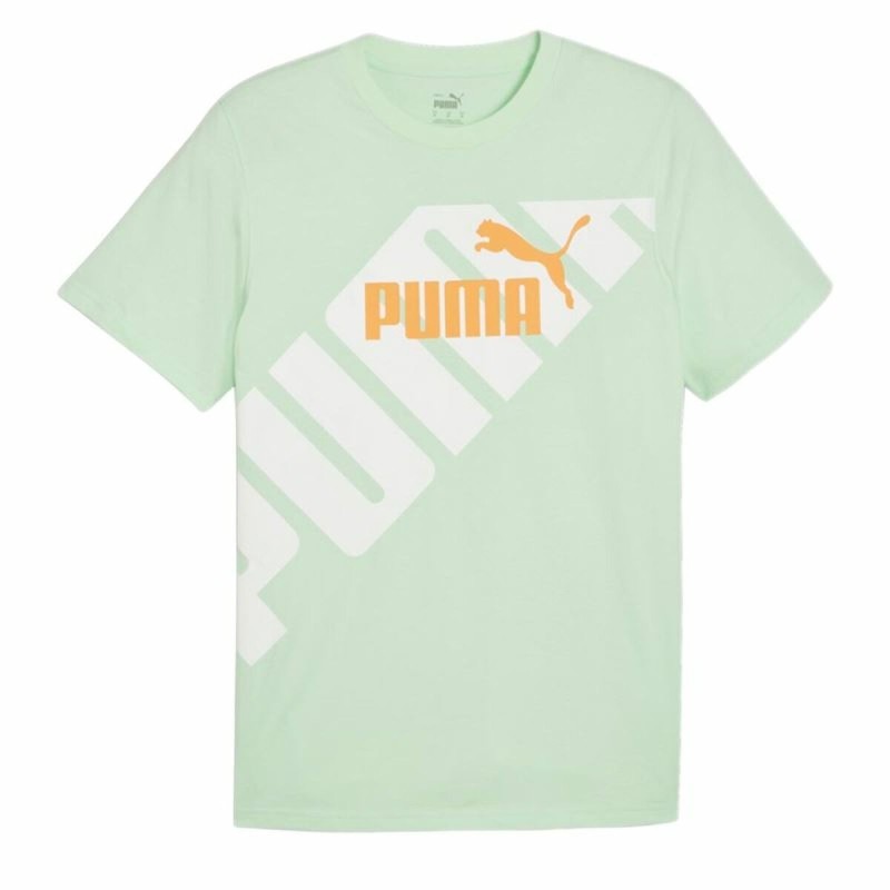 T-shirt à manches courtes homme Puma POWER Graphic  Cyan