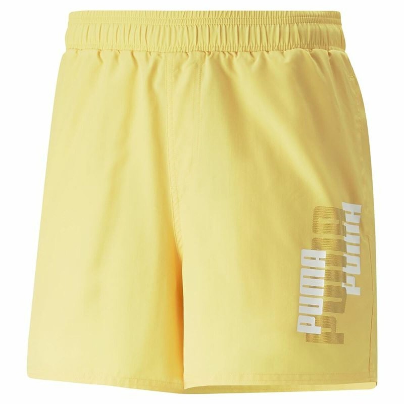 Short de Sport pour Homme Puma Ess+ Logo Power Jaune