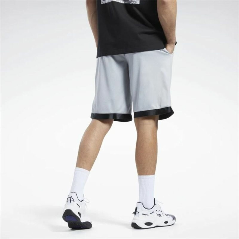 Short de Basket pour Homme Reebok Gris