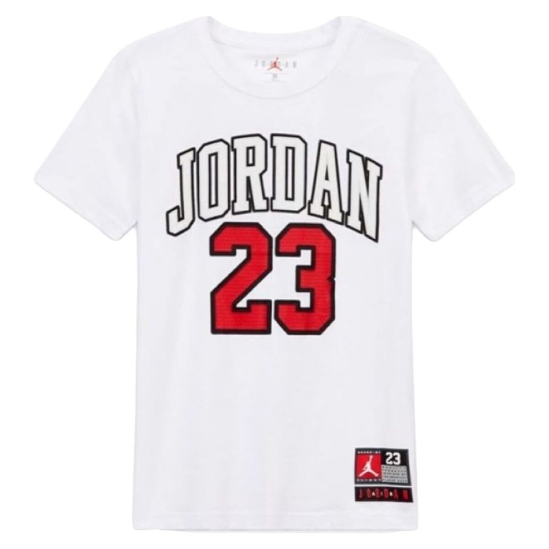 T shirt à manches courtes Enfant Nike JDB PRACTICE FLIGHT 95A088 001 Blanc