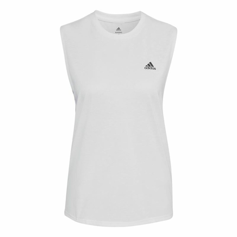 Maillot de Corps sans Manches pour Femme Adidas Muscle Run Icons Blanc