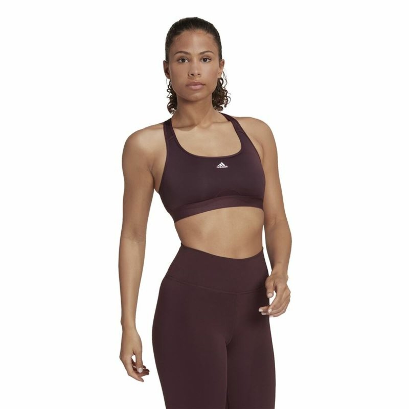 Soutien-gorge de Sport Adidas Powerreact Violet foncé