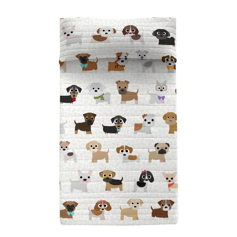 Couvre-lit HappyFriday Multicouleur Lit 1 persone Chien