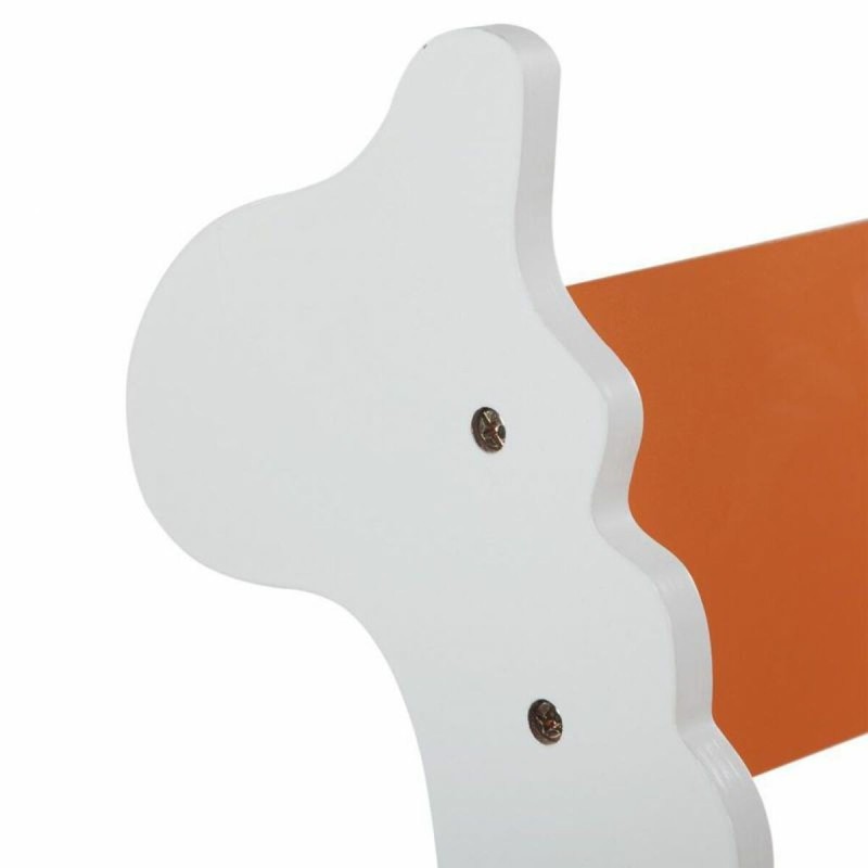 Chaise à bascule Alexandra House Living Blanc Orange Bois MDF 33 x 55 x 51,5 cm Enfant Girafe