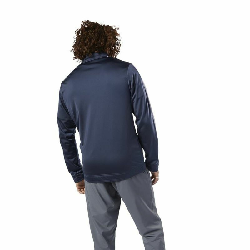 Veste de Sport pour Homme Reebok Essentials Linear Logo Bleu foncé