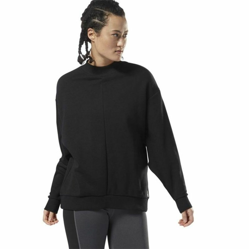 Sweat sans capuche femme Reebok Supply Crew Noir