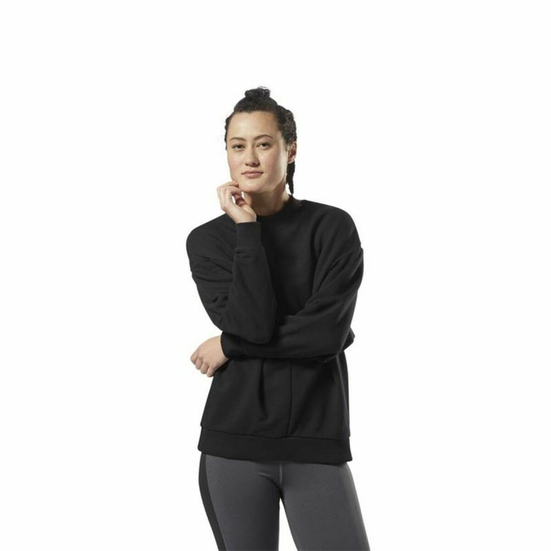 Sweat sans capuche femme Reebok Supply Crew Noir