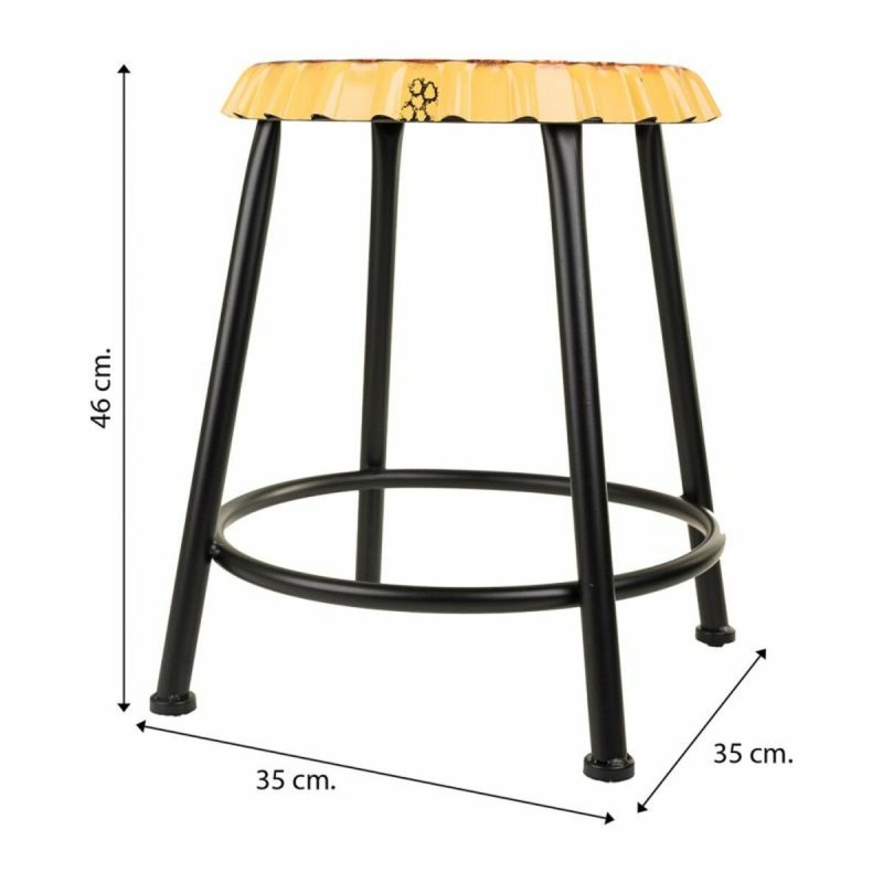 Tabouret Alexandra House Living Métal Fer 35 x 46 x 35 cm