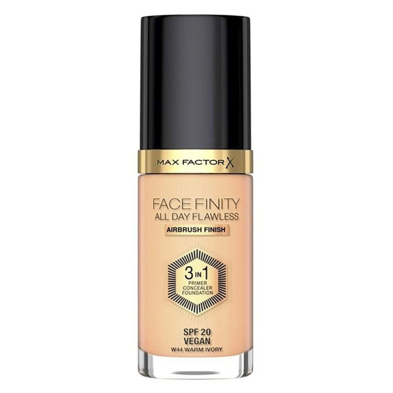 Base de Maquillage Crémeuse Max Factor Facefinity 3-en-1 Spf 20 Nº 44-warm ivory 30 ml