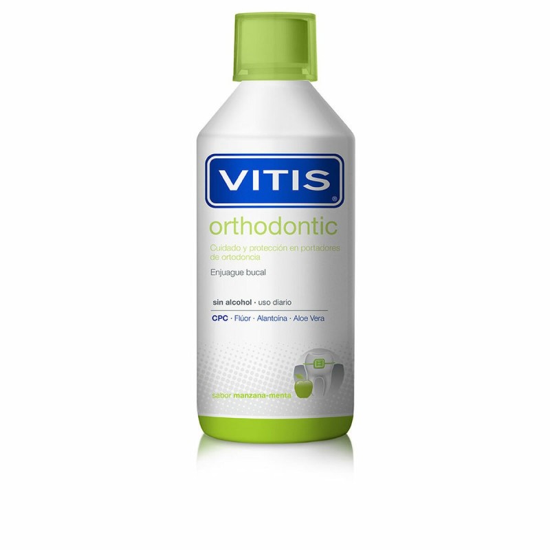 Bain de Bouche Vitis Orthodontic Menthe Pomme 1 L