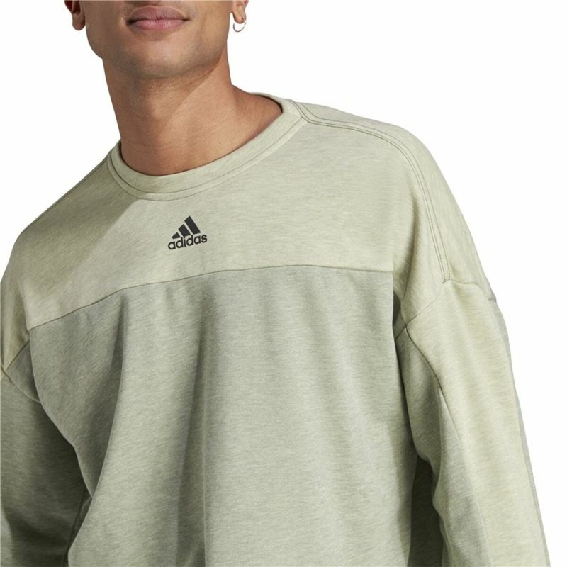 Sweat sans capuche homme Adidas Mel Crw Beige