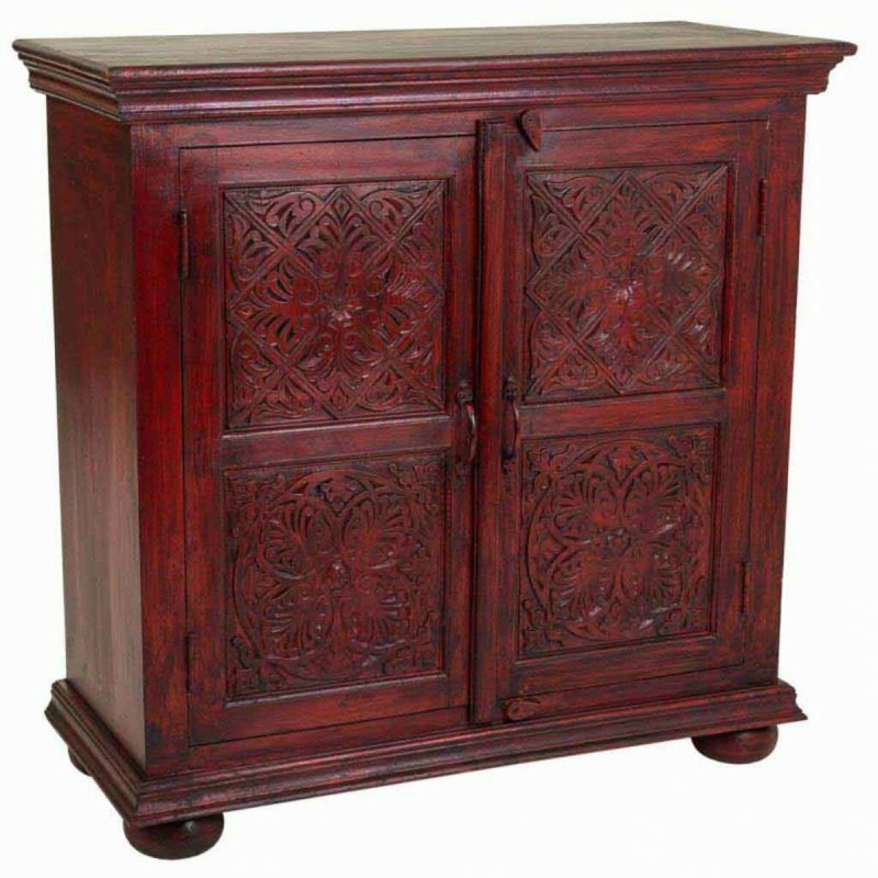 Console Alexandra House Living Rouge Bois de manguier 40 x 90 x 90 cm