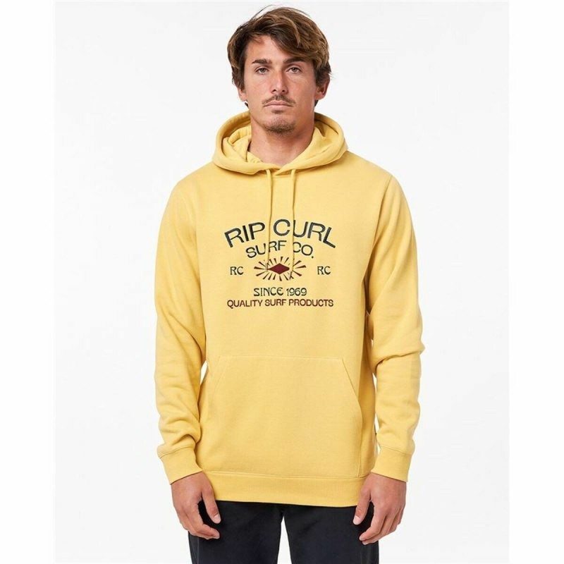 Sweat à capuche homme Rip Curl Radiate Jaune