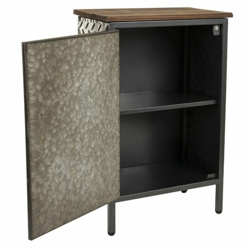 Table de Nuit Alexandra House Living Marron Gris 23 x 56 x 37 cm