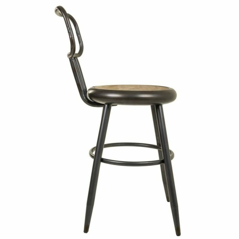 Tabouret Alexandra House Living Marron Gris Bois Métal 54 x 92 x 42 cm