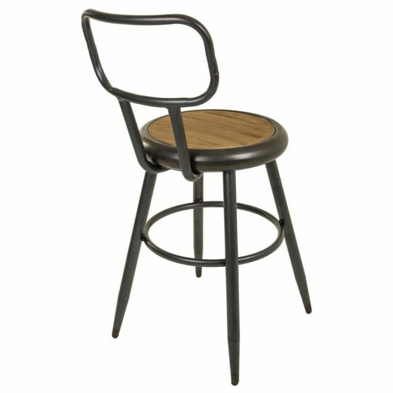 Tabouret Alexandra House Living Marron Gris Bois Métal 54 x 92 x 42 cm