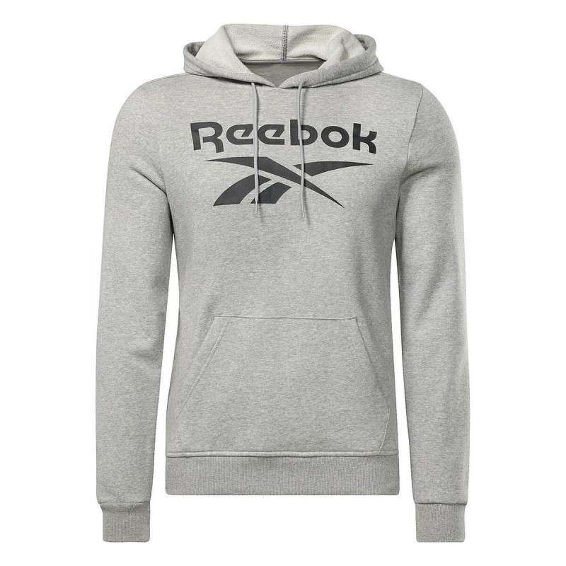 Sweat à capuche homme Reebok FT BIG LOGO OTH HZ8786  Gris