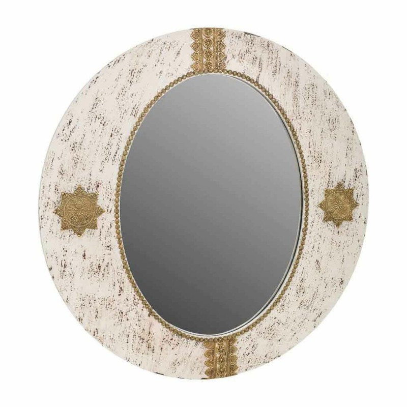 Miroir mural Alexandra House Living Doré 1 x 80 x 80 cm Cercle