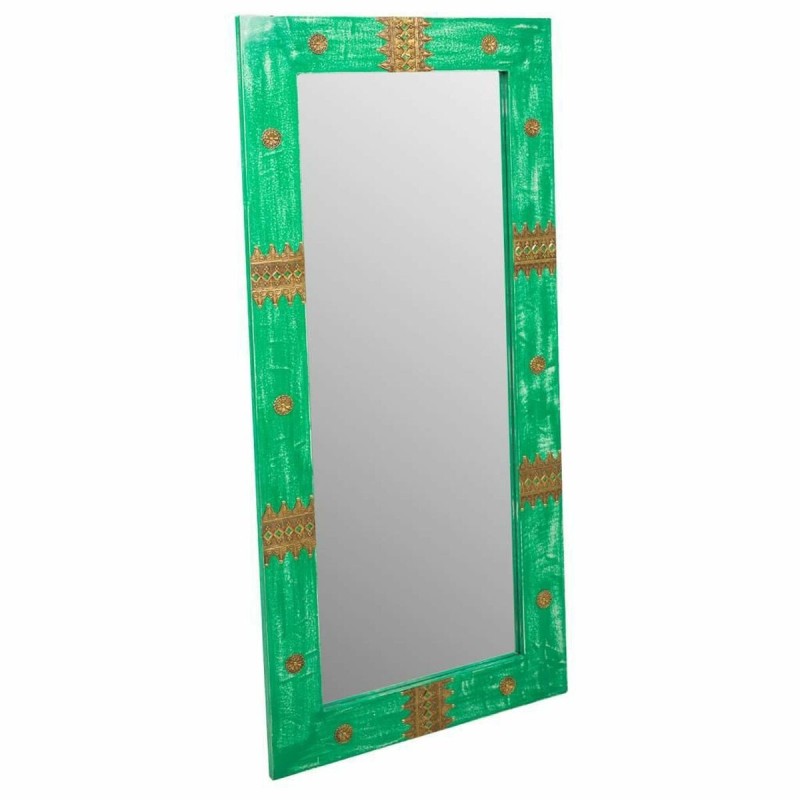 Miroir mural Alexandra House Living Vert Doré 1 x 113 x 52 cm Rectangulaire