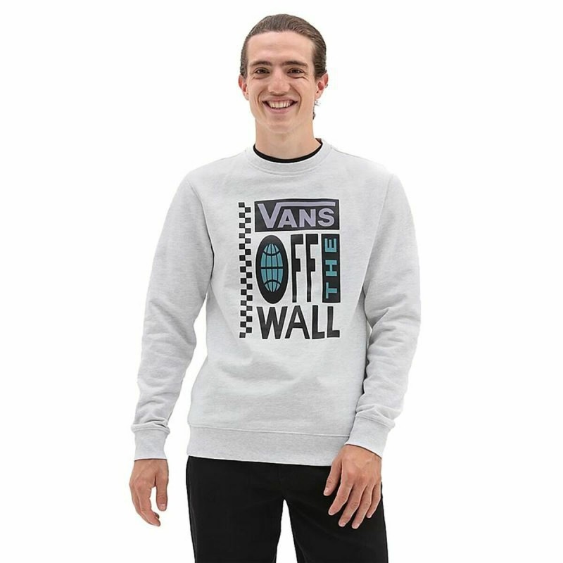 Sweat sans capuche homme Vans Global Blanc