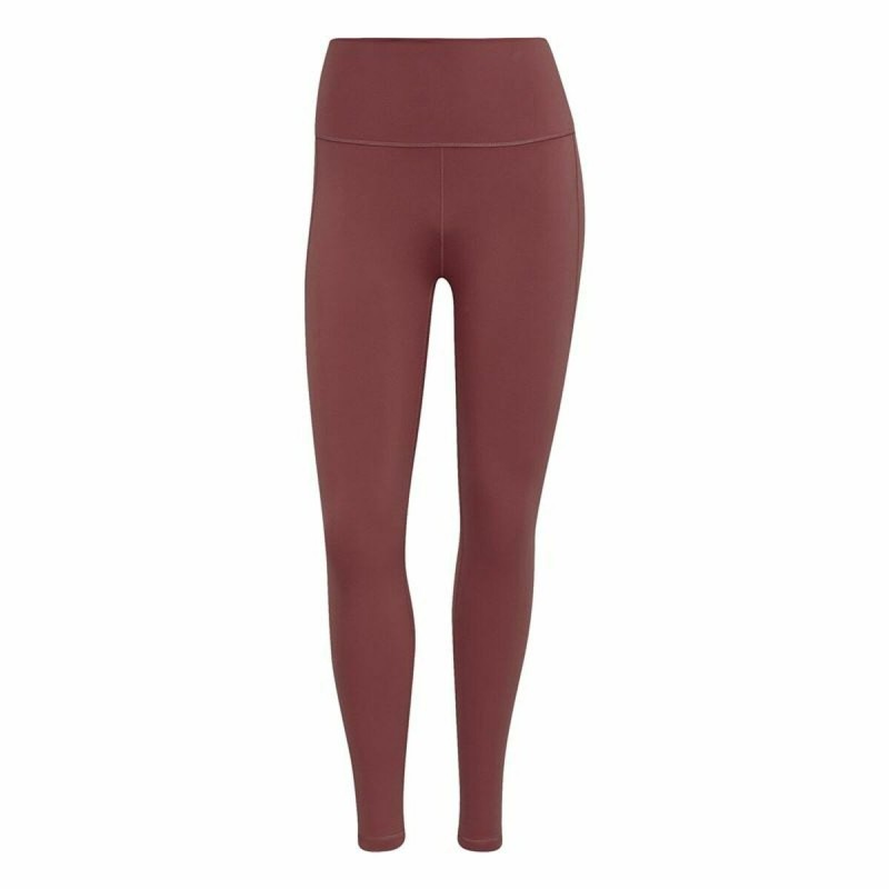 Leggings de Sport pour Femmes Adidas  Studio 7/8  Marron