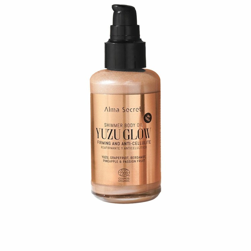 Huile corporelle anticellulite Alma Secret Yuzu Glow 100 ml Éclaircissant