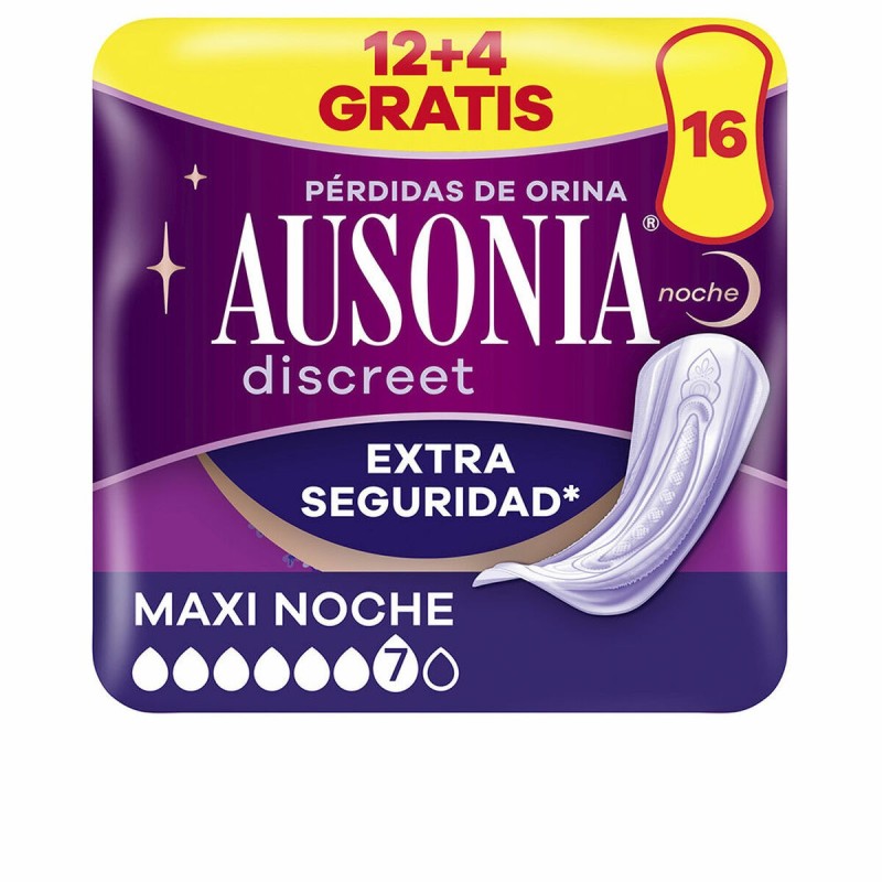 Compresses pour Incontinence Ausonia Discreet Maxi 16 Unités