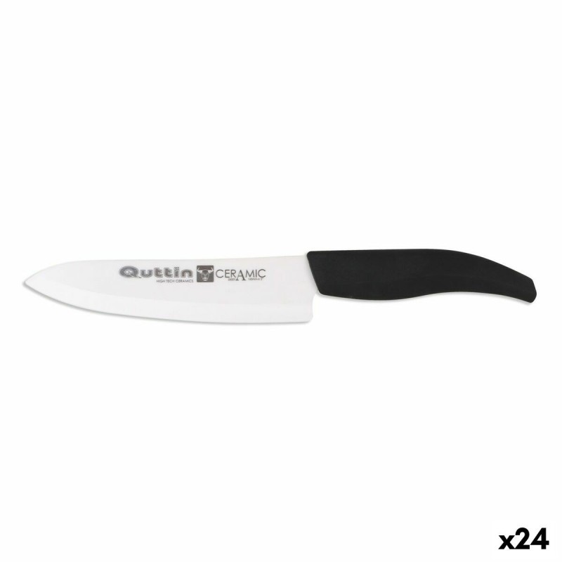 Couteau Chef Quttin   Céramique Noir 15 cm 1