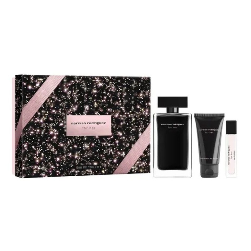 Set de Parfum Femme Narciso Rodriguez FOR HER 3 Pièces