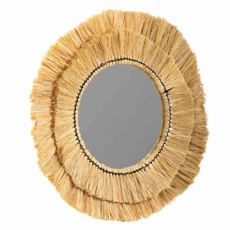 Miroir mural Alexandra House Living Naturel 57 x 6 x 57 cm Cercle