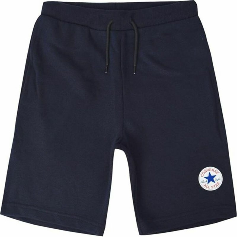 Short de Sport pour Enfants Converse Printed Chuck Patch Bleu foncé