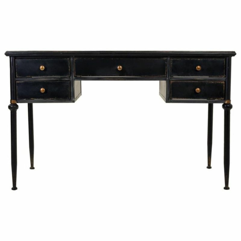 Bureau Alexandra House Living Noir Métal 75 x 75 x 122 cm