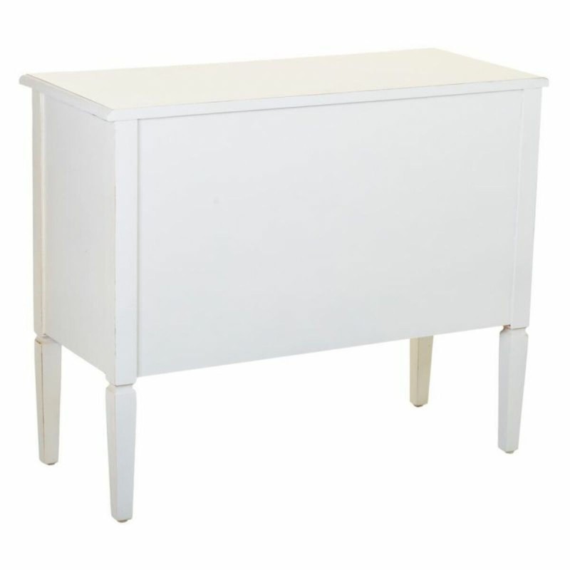 Commode Alexandra House Living Blanc Rotin Bois d'épicéa Bois MDF 72 x 38 x 88 cm