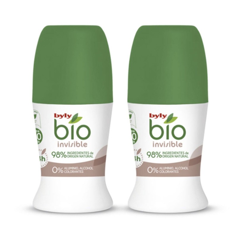 Déodorant Roll-On BIO NATURAL 0% INVISIBLE Byly BF-8411104045187_Vendor (2 pcs) (50 ml)