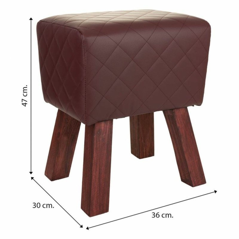 Tabouret Alexandra House Living PVC Bois MDF 30 x 47 x 36 cm