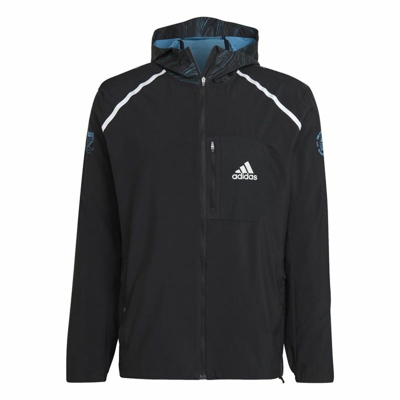 Veste de Sport pour Homme Adidas Marathon For the Oceans Noir