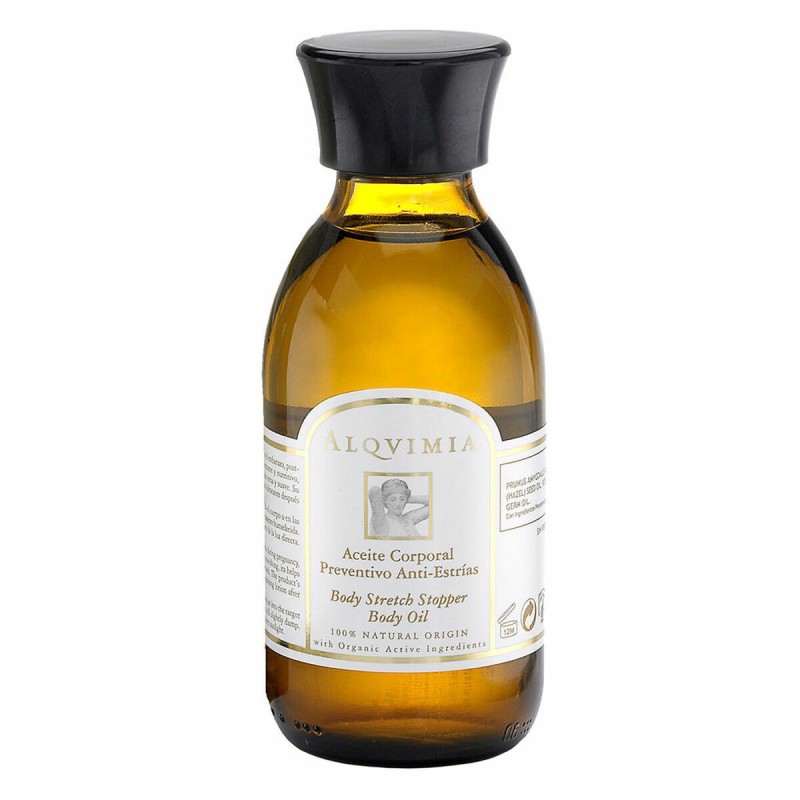 Huile corporelle anti-vergetures Alqvimia 150 ml