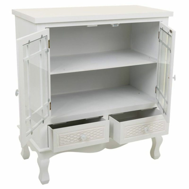 Buffet Alexandra House Living Blanc Crème Métal Bois de pin 37 x 84 x 75 cm