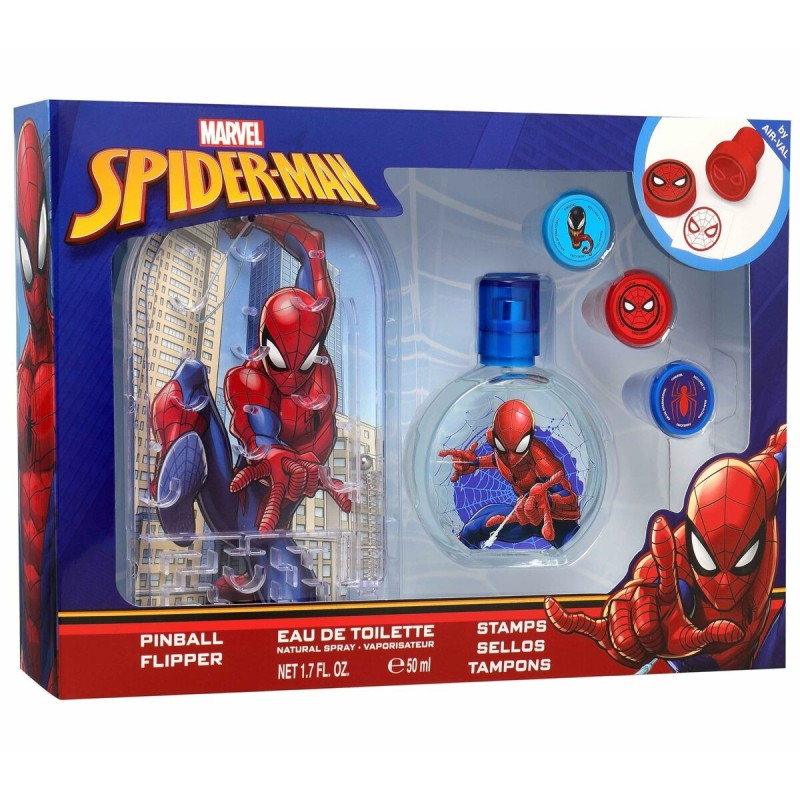 Parfum pour enfant Air-Val SPIDERMAN EDT 50+PINBALL EDT 50 ml 3 Pièces