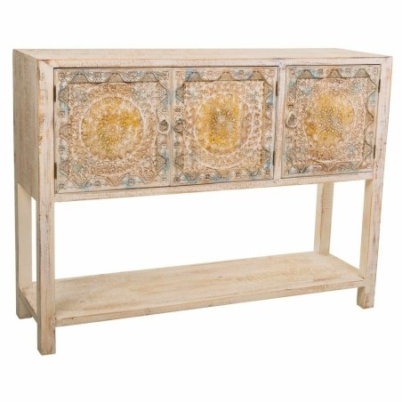 Buffet Alexandra House Living Bleu Bois d'épicéa Bois MDF 35 x 90 x 125 cm