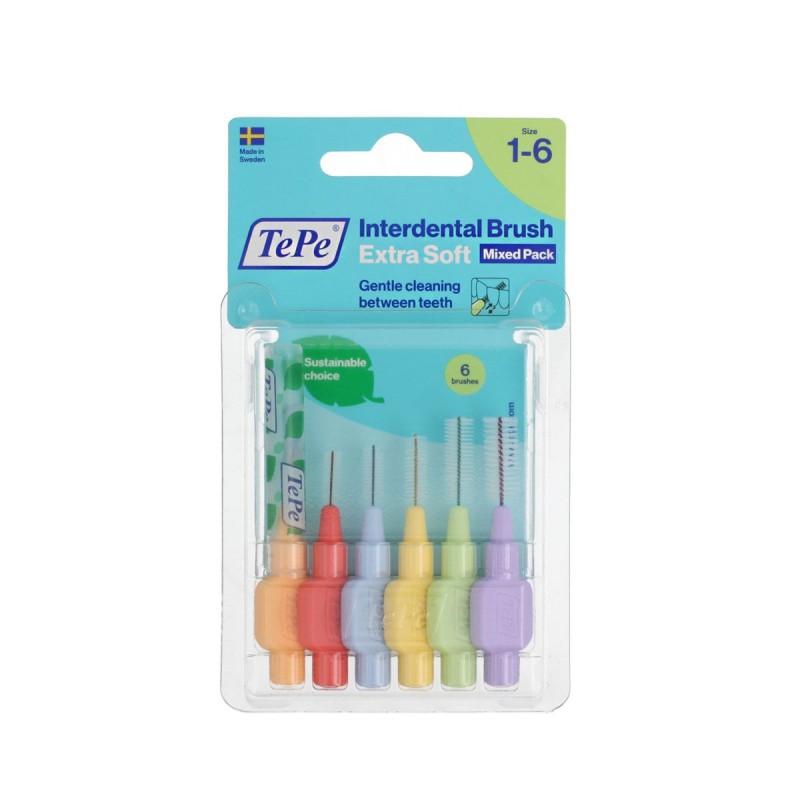 brosses interdentaires Tepe Multicouleur Super doux (6 Pièces)