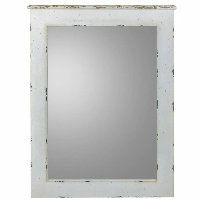 Miroir mural Alexandra House Living Blanc 3 x 90 x 70 cm Rectangulaire