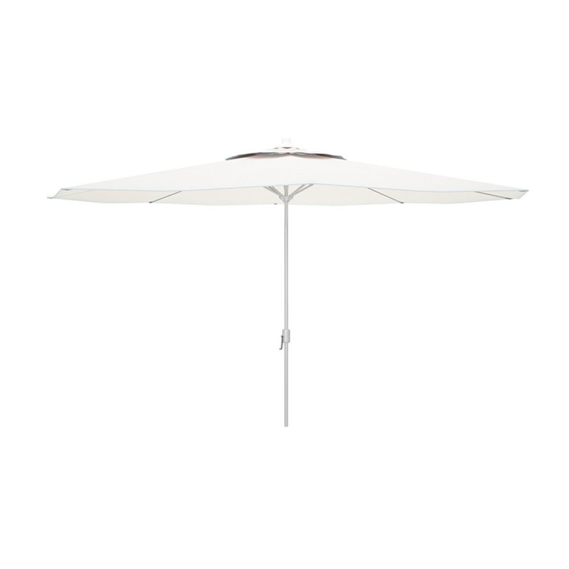 "Marbueno Parasol Acier 8 Baleines D270 cm Polyester Blanc Jardin