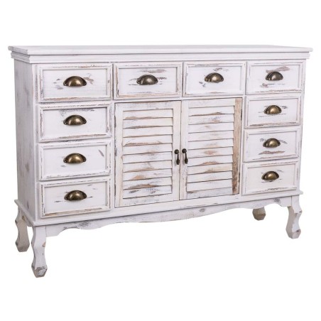 Buffet Alexandra House Living Blanc Bois de paulownia 33 x 78 x 113 cm